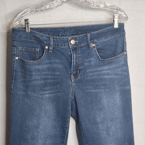 R1893 Sears Roebuck Co Medium Wash Cotton Poly Viscose Span Stretch Jean Size 12 - Picture 4 of 16